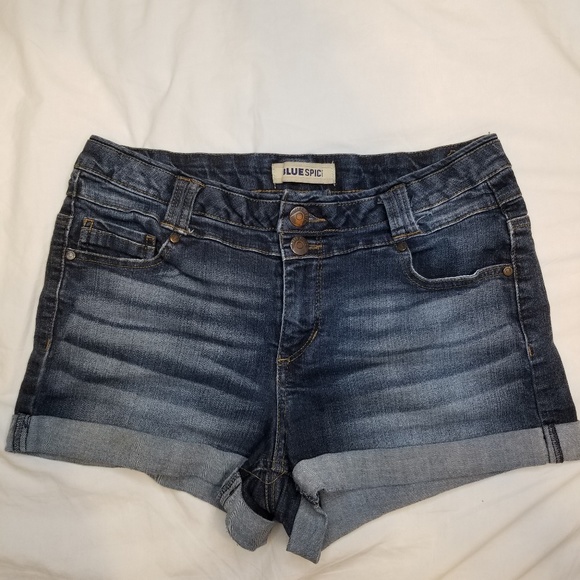 Blue spice denim shorts - Picture 1 of 3